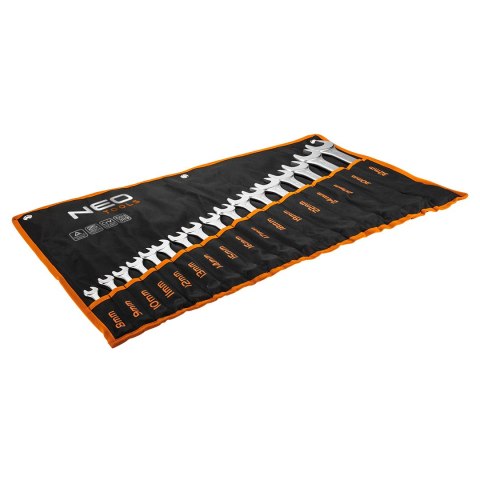 Klucze płasko-oczkowe 8-32 mm, zestaw 17 szt. Klucze płasko-oczkowe 8-32 mm, zestaw 17 szt.