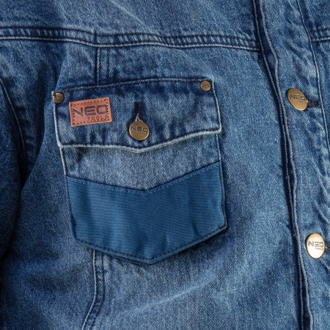 Kurtka jeansowa ocieplana DENIM, rozmiar XXXL Kurtka jeansowa ocieplana DENIM, rozmiar XXXL