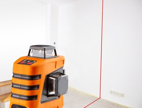 Laser płaszczyznowy 15 m 3D, czerwony, 360° w trzech płaszczyznach, z etui i uchwytem magnetycznym Laser płaszczyznowy 15 m 3D, czerwony, 360° w trzech płaszczyznach, z etui i uchwytem magnetycznym