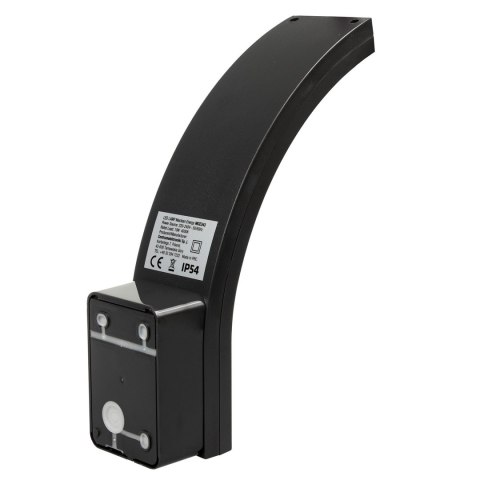 Lampa elewacyjna LED Maclean, 800lm, IP54, 10W, barwa naturalna biała (4000K), kolor czarny, MCE343 B Lampa elewacyjna LED Maclean, 800lm, IP54, 10W, barwa naturalna biała (4000K), kolor czarny, MCE343 B