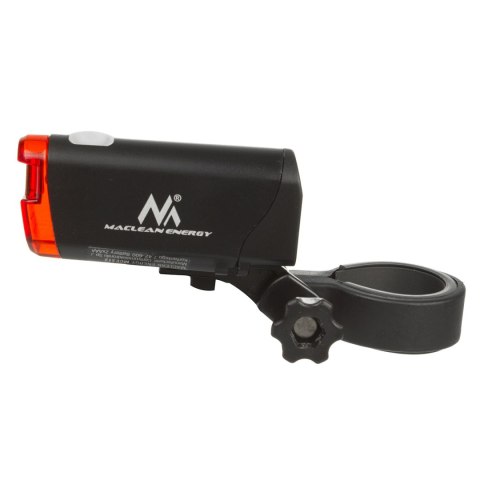 Oświetlenie rowerowe LED Maclean, przód+tył, 2 tryby, wbudowany akumulator, 1500mAh, tył 2xAAA, certyfikat StVZO, MCE312 Oświetlenie rowerowe LED Maclean, przód+tył, 2 tryby, wbudowany akumulator, 1500mAh, tył 2xAAA, certyfikat StVZO, MCE312