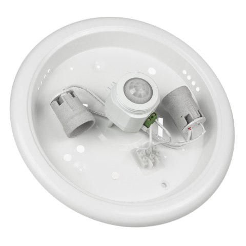 Plafon z czujnikiem PIR Maclean, sufitowy, z wymiennym źródłem światła, 2x max. 40W, E27, 220-240V~ 50/60Hz, MCE324 Plafon z czujnikiem PIR Maclean, sufitowy, z wymiennym źródłem światła, 2x max. 40W, E27, 220-240V~ 50/60Hz, MCE324