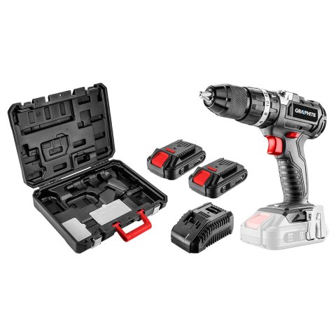 Wiertarko-wkrętarka aku bezszczotkowa z udarem Energy+ 18V, Li-Ion, 13 mm, 2 aku 2Ah, ład, walizka Wiertarko-wkrętarka aku bezszczotkowa z udarem Energy+ 18V, Li-Ion, 13 mm, 2 aku 2Ah, ład, walizka