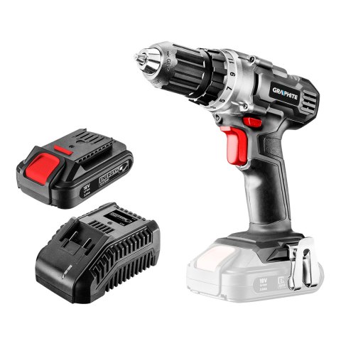 Wiertarko-wkrętarka akumulatorowa Energy+ 18V, Li-Ion, uchwyt 10 mm, aku 2Ah, ład, karton Wiertarko-wkrętarka akumulatorowa Energy+ 18V, Li-Ion, uchwyt 10 mm, aku 2Ah, ład, karton