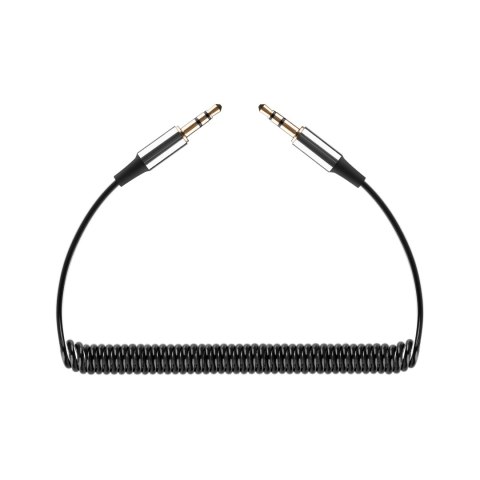 Kabel audio Jack 3.5 wtyk - wtyk REBEL spirala 100 cm Kabel audio Jack 3.5 wtyk - wtyk REBEL spirala 100 cm