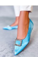 Baleriny eleganckie z kamieniami LORELLA BLUE - Inello Inello
