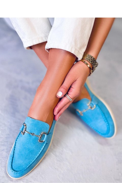 Mokasyny damskie MILVA BLUE - Inello Inello Mokasyny damskie MILVA BLUE - Inello Inello