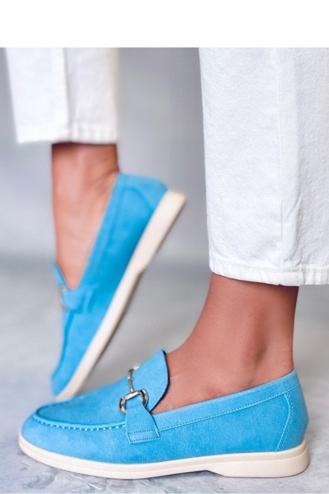 Mokasyny damskie MILVA BLUE - Inello Inello Mokasyny damskie MILVA BLUE - Inello Inello