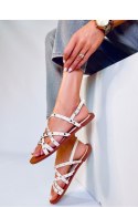 Sandałki rzymianki CAPRIS BEIGE - Inello Inello