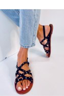 Sandałki rzymianki CAPRIS BLACK - Inello Inello