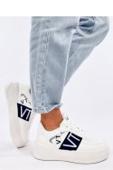 Sneakersy na platformie STERRY WHITE BLACK - Inello Inello
