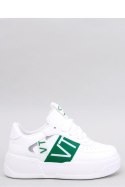 Sneakersy na platformie STERRY WHITE GREEN - Inello Inello