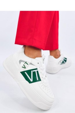 Sneakersy na platformie STERRY WHITE GREEN - Inello Inello
