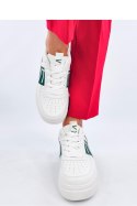 Sneakersy na platformie STERRY WHITE GREEN - Inello Inello
