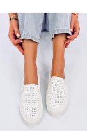 Trampki slip-on ażurowe TOWNS WHITE - Inello Inello