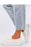 Trampki slip-on ażurowe TOWNS WHITE - Inello Inello