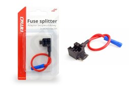 Adapter bezpiecznikowy dodatkowy bezpiecznik bajpas micro niski profil 20a amio-02332