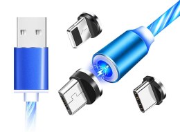 KK21S Magnetyczny kabel 3 w 1 led