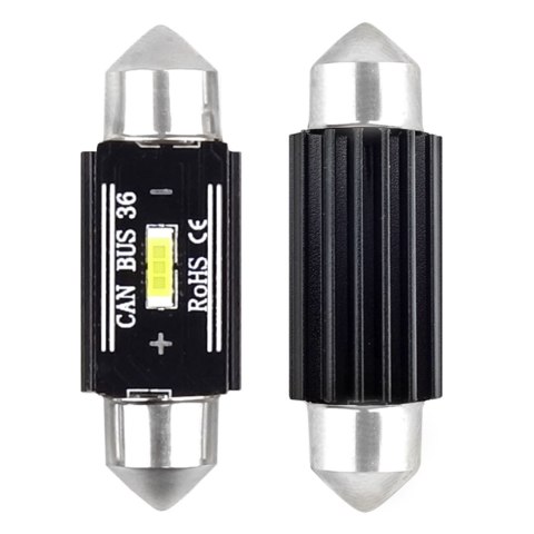 Żarówki led canbus 1860 1smd ultrabright festoon c5w c10w c3w 36mm white 12v 24v amio-02442 Żarówki led canbus 1860 1smd ultrabright festoon c5w c10w c3w 36mm white 12v 24v amio-02442