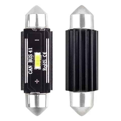 Żarówki led canbus 1860 1smd ultrabright festoon c5w c10w c3w 41mm white 12v 24v amio-02444 Żarówki led canbus 1860 1smd ultrabright festoon c5w c10w c3w 41mm white 12v 24v amio-02444