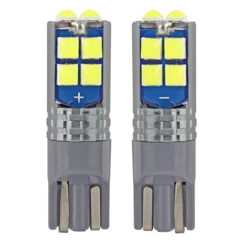 Żarówki led w5w canbus 10smd 3030 t10 12v 24v amio-02447 Żarówki led w5w canbus 10smd 3030 t10 12v 24v amio-02447