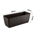 Doniczka rattanowa z hakami Ratolla DRL400PW umbra