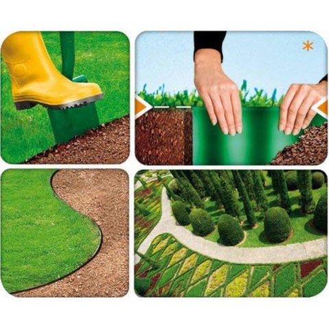 Obrzeże ogrodowe faliste 20cm x 9m Cellfast zielone Obrzeże ogrodowe faliste 20cm x 9m Cellfast zielone