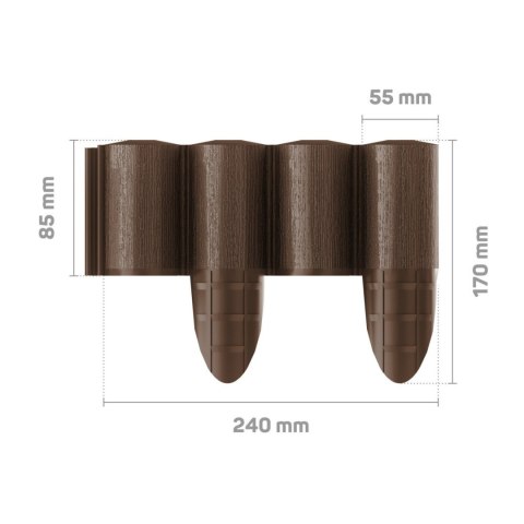 Palisada ogrodowa Cellfast Eco brązowa Palisada ogrodowa Cellfast Eco brązowa