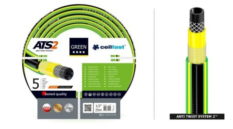 Wąż ogrodowy Cellfast Green ATS2 1/2" 25m Wąż ogrodowy Cellfast Green ATS2 1/2" 25m
