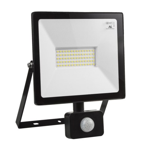 Naświetlacz LEDz czujnikiem ruchu Maclean, slim 50W, 4000lm, barwa ciepła biała (3000K), IP44, MCE650 WW PIR Naświetlacz LEDz czujnikiem ruchu Maclean, slim 50W, 4000lm, barwa ciepła biała (3000K), IP44, MCE650 WW PIR