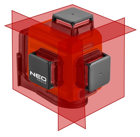 Laser 3D, czerwony, walizka, tarcza celownicza, magnetyczny uchwyt, ładowarka Laser 3D, czerwony, walizka, tarcza celownicza, magnetyczny uchwyt, ładowarka