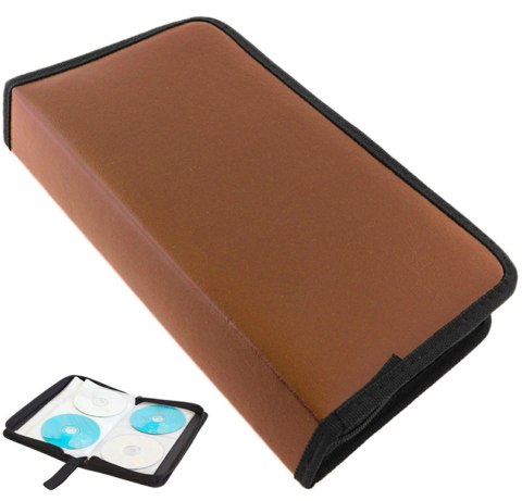 AG428A Etui na płyty 80 płyt cd/dvd brąz