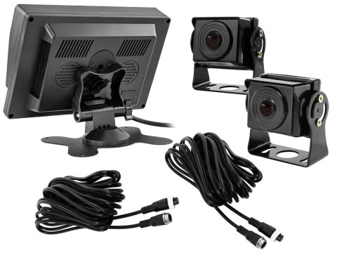 Monitor samochodowy lcd 7cali ahd 4pin z funkcją rejestratora 12v 24v oraz 2 kamery ahd Monitor samochodowy lcd 7cali ahd 4pin z funkcją rejestratora 12v 24v oraz 2 kamery ahd