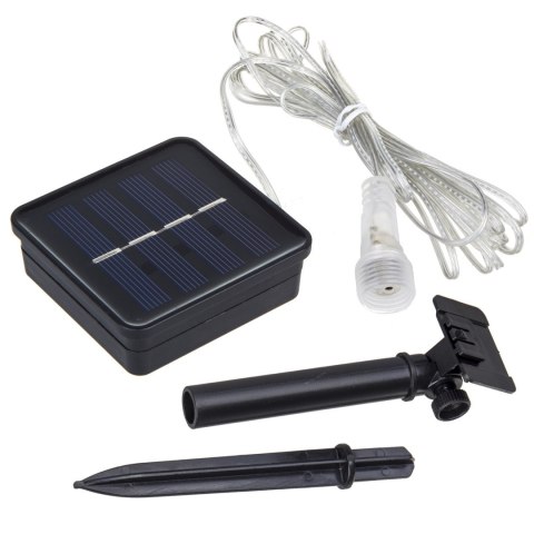 Solarne lampki LED Maclean, 2,4m długościi, 144 diody LED, 8 sopli RGB, tryb opadających sopli, bateria Li 800mAh, MCE412 Solarne lampki LED Maclean, 2,4m długościi, 144 diody LED, 8 sopli RGB, tryb opadających sopli, bateria Li 800mAh, MCE412