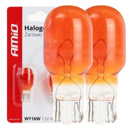 Żarówki halogenowe t15 wy16w w2.1x9.5d 12v 2 szt. amio-02550