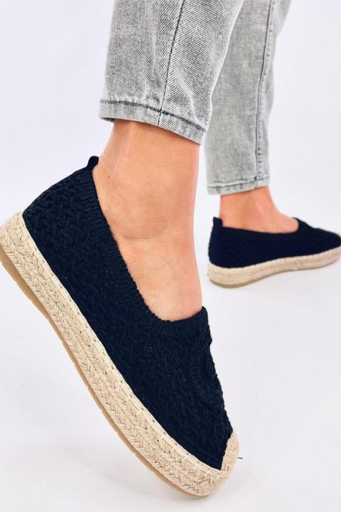 Ażurowe espadryle baleriny DAGONEI BLACK - Inello Inello Ażurowe espadryle baleriny DAGONEI BLACK - Inello Inello
