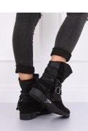 BOTKI MILITARNE CZARNE 201802-11B BLACK - Inello Inello