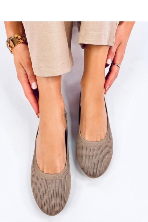 Baleriny skarpetkowe CAVADAY KHAKI - Inello Inello Baleriny skarpetkowe CAVADAY KHAKI - Inello Inello