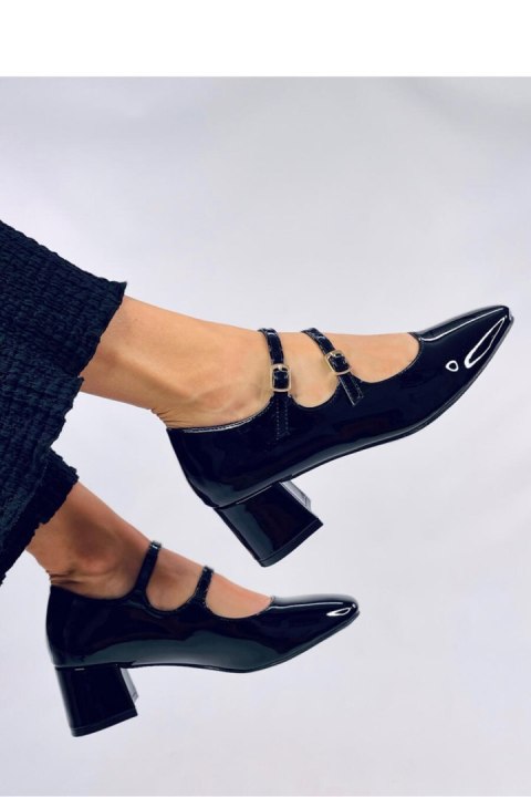 Czółenka na obcasie w stylu Mary Jane KERLEY BLACK - Inello Inello Czółenka na obcasie w stylu Mary Jane KERLEY BLACK - Inello Inello