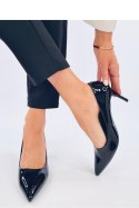 Czółenka na szpilce lakierowane CHARLOTTE BLACK - Inello Inello