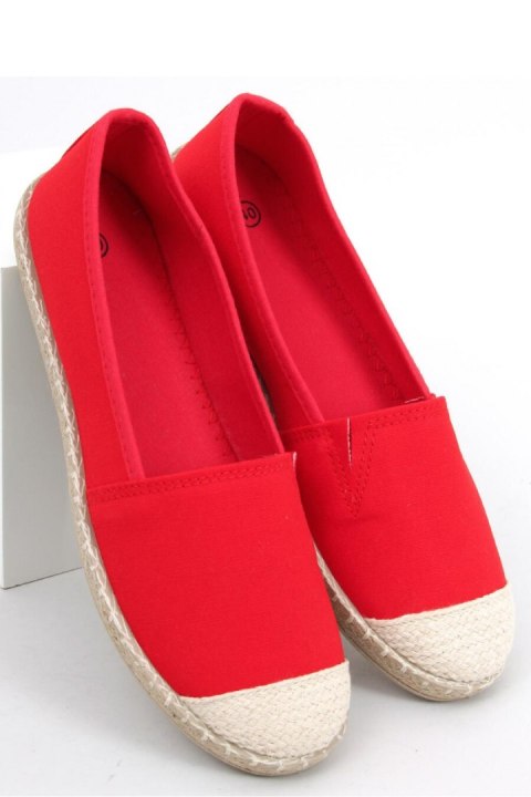 Espadryle damskie CASTO RED - Inello Inello Espadryle damskie CASTO RED - Inello Inello