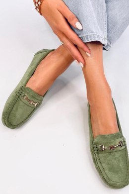 Mokasyny damskie zamszowe SOURD L.GREEN - Inello Inello