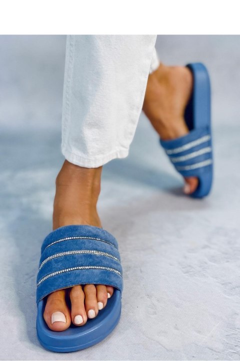Sandał Klapki z cyrkoniami LYNNE BLUE - Inello Inello Sandał Klapki z cyrkoniami LYNNE BLUE - Inello Inello