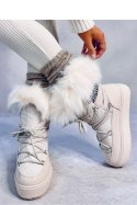 Śniegowce z futrem KENDALS BEIGE - Inello Inello