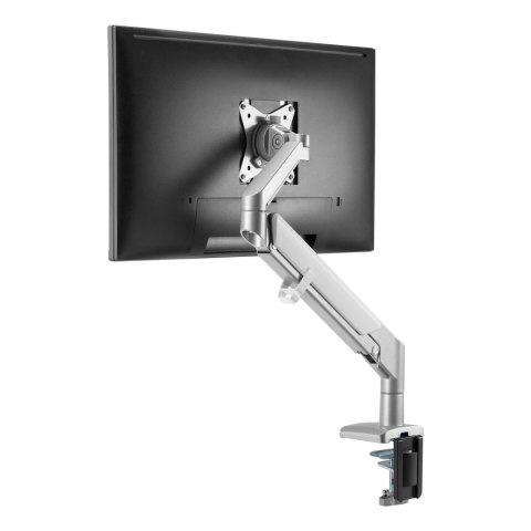 Uchwyt biurkowy do monitora szary Ergo Office, ze sprężyną, 17"-32", 9 kg, ER-405G Uchwyt biurkowy do monitora szary Ergo Office, ze sprężyną, 17"-32", 9 kg, ER-405G