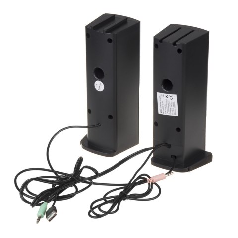 Głośniki komputerowe soundbar Audiocore 3Wx2, LED, USB 5v, wejście liniowe, AC955 Głośniki komputerowe soundbar Audiocore 3Wx2, LED, USB 5v, wejście liniowe, AC955