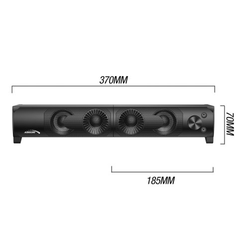 Głośniki komputerowe soundbar Audiocore 3Wx2, LED, USB 5v, wejście liniowe, AC955 Głośniki komputerowe soundbar Audiocore 3Wx2, LED, USB 5v, wejście liniowe, AC955