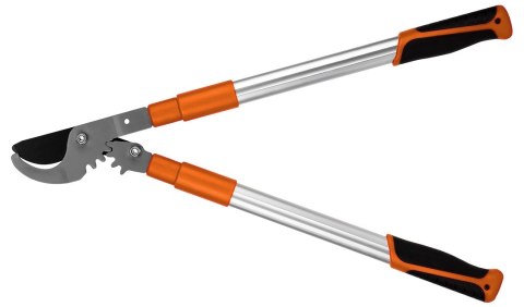 Sekator do gałęzi by-pass 665 mm, zakres do 42 mm, przekładnia, teleskopowe uchwyty Sekator do gałęzi by-pass 665 mm, zakres do 42 mm, przekładnia, teleskopowe uchwyty