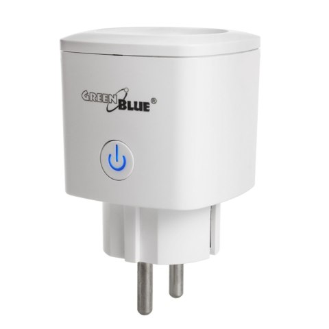 Zdalnie sterowane gniazdko WiFi GreenBlue, Android/iOS/Alexa/Google Home, zuż. energii, timer, max 3680W, typ F, GB720 F Zdalnie sterowane gniazdko WiFi GreenBlue, Android/iOS/Alexa/Google Home, zuż. energii, timer, max 3680W, typ F, GB720 F
