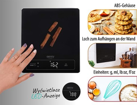 CR 3175 Waga kuchenna - 15kg - bezdotykowe tarowanie CR 3175 Waga kuchenna - 15kg - bezdotykowe tarowanie